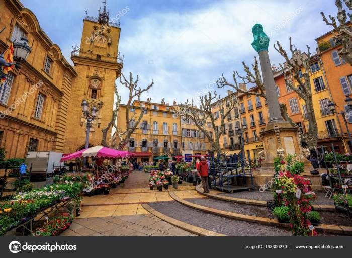 Aix provence rotonde visiter